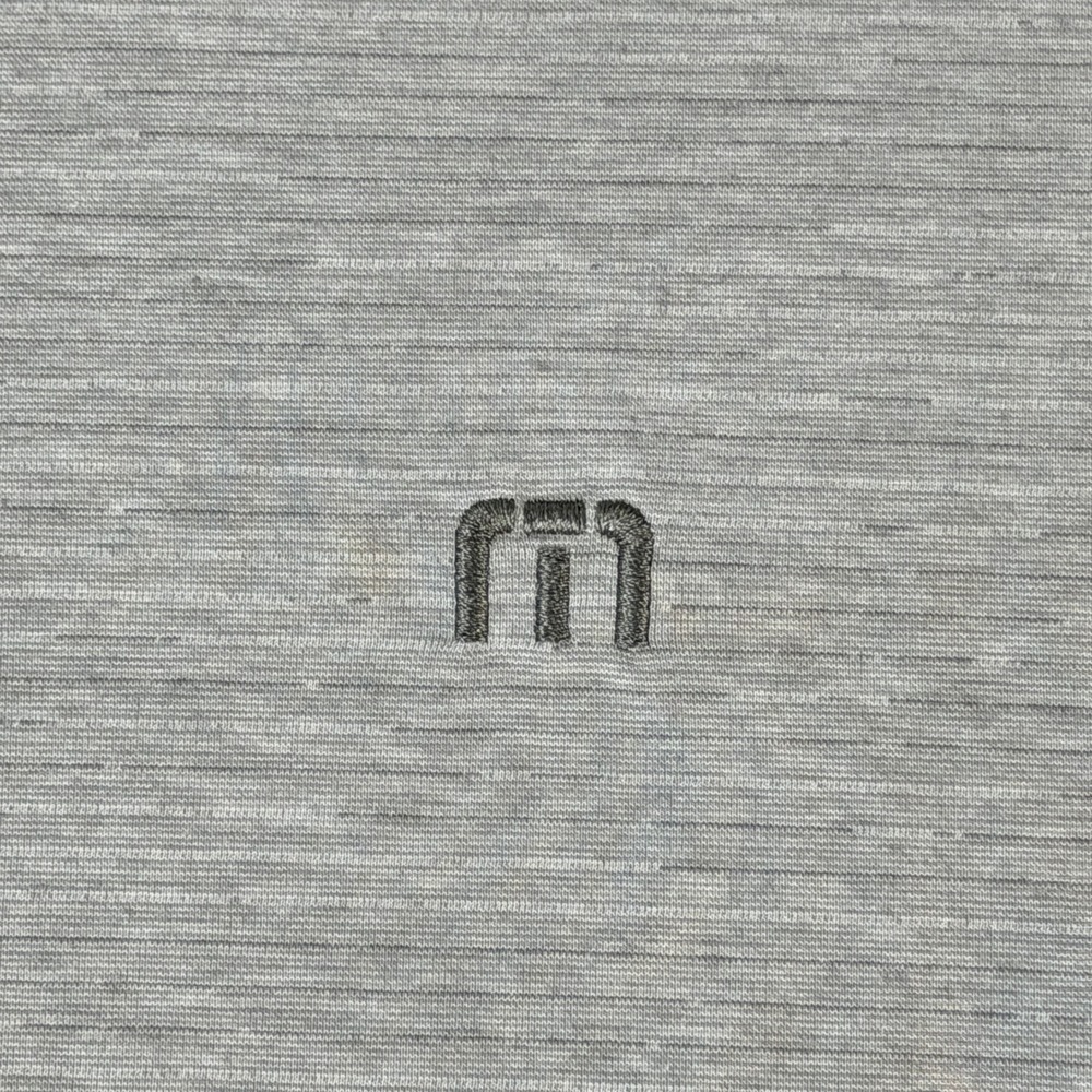 TravisMathew Heater Polo Shirt Heather Grey XL Golf Performance 1MW395 - Picture 6 of 12